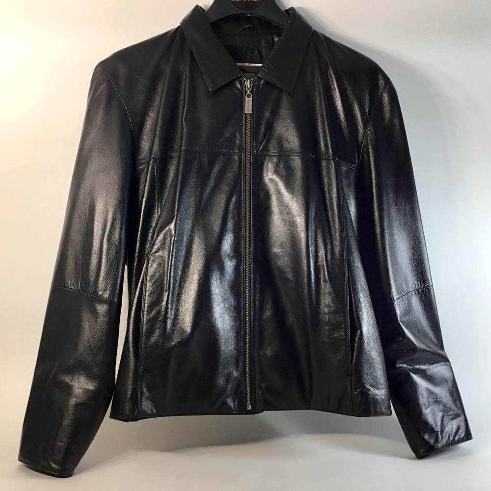 NWOT, Men’s Blk M.Julian Leather Jacket
